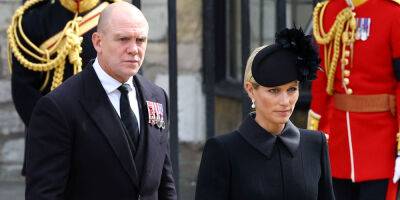 Zara Tindall Holds Her Husband Mike's Arm at Queen Elizabeth's Funeral - www.justjared.com - London - Charlotte