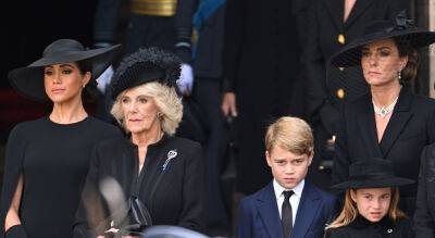 Kate Middleton, Meghan Markle, & Royal Family Look Somber & Emotional as Queen Elizabeth's Coffin Departs Westminster Abbey - www.justjared.com - London - county Windsor - city Westminster