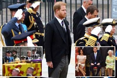 Royals blasted for banning Prince Harry from salute, uniform at Queen’s funeral - nypost.com - Britain - Afghanistan