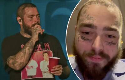 Post Malone Breaks His Silence Following Nasty Onstage Fall During St. Louis Show - perezhilton.com - county St. Louis