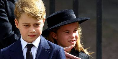 Princess Charlotte Gives Prince George Helpful Reminder During Queen's Funeral - www.justjared.com