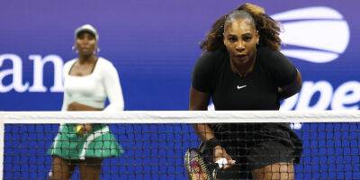 Serena & Venus Williams Lose in First Round of Doubles at U.S. Open, Likely Serena's Final Doubles Match - www.justjared.com - New York - Czech Republic