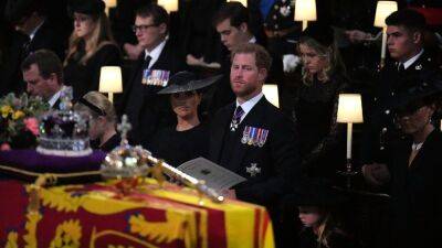 Where Prince Harry and Meghan Markle's Kids, Archie and Lilibet, Were During Queen Elizabeth's Funeral - www.etonline.com - Britain - London - California - county Hall - Manchester