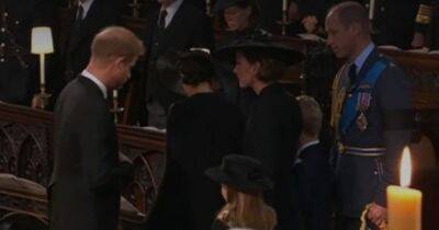 Prince Harry 'made hand flicking gesture' during tense moment at Queen's funeral, claims expert - www.ok.co.uk - county Windsor - Charlotte