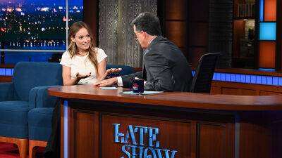 Olivia Wilde Addresses ‘Don’t Worry Darling’ Rumors in Interview With Stephen Colbert: ‘Harry Did Not Spit on Chris, in Fact’ - variety.com - New York - county Colbert