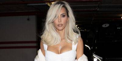 Kim Kardashian Arrives at Dolce & Gabbana Headquarters - www.justjared.com - Italy