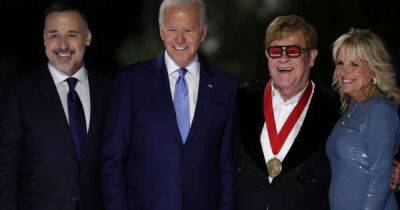 Sir Elton John surprised with National Humanities Medal by President Joe Biden - www.msn.com - Britain - USA - county Pierce
