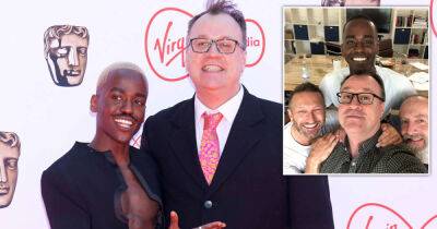 Russell T Davies all smiles with new Doctor Ncuti Gatwa ahead of Time Lord debut - www.msn.com