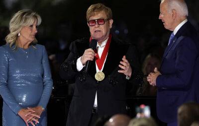 Joe Biden awards Elton John with the National Humanities Medal - www.nme.com - Britain - USA