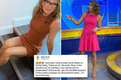 ‘GMA’ star Ginger Zee slams troll who says she ‘dresses like a streetwalker’ - nypost.com