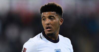 Manchester United's Jadon Sancho sent World Cup message after failing to make England squad - www.manchestereveningnews.co.uk - Italy - Manchester - Germany - Sancho - Qatar - Andorra