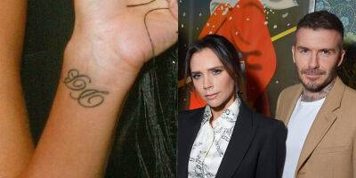 Victoria Beckham Appears to Remove David Beckham Tattoo, Source Speaks Out In Response - www.justjared.com