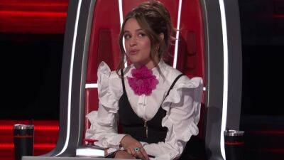'The Voice': Camila Cabello Gets 'Awkward' After a Shawn Mendes Song - www.etonline.com
