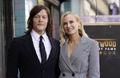Norman Reedus Joined By Fiancée Diane Kruger At His Hollywood Walk Of Fame Ceremony - etcanada.com