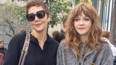 Maggie Gyllenhaal and 15-Year-Old Daughter Ramona Make Rare Appearance Together at Paris Fashion Week - www.etonline.com - France