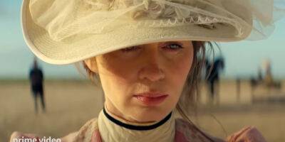 Emily Blunt Arrives In A Very Wild West in 'The English' Teaser Trailer - Watch - www.justjared.com - Britain - county Young - Wyoming