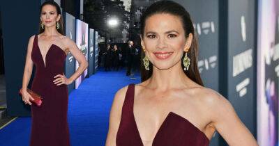 Hayley Atwell wows in an extreme plunging gown at a charity gala - www.msn.com - London