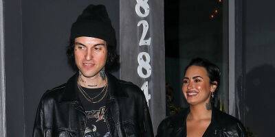 Demi Lovato Glows With Happiness After Dinner With Boyfriend Jutes in Los Angeles - www.justjared.com - Los Angeles - Los Angeles