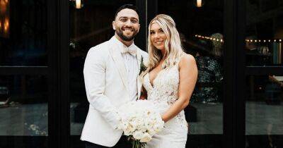 Love Is Blind’s Mark Cuevas Marries Aubrey Rainey After 2-Year Engagement: See Photos - www.usmagazine.com - county Garden - Ohio - county Falls