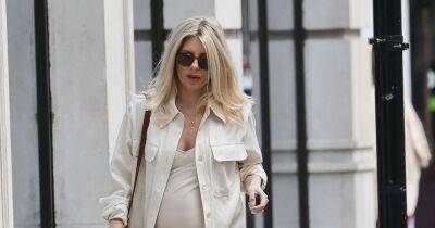 Pregnant Mollie King looks angelic in cream with blossoming baby bump on full display - www.ok.co.uk - London