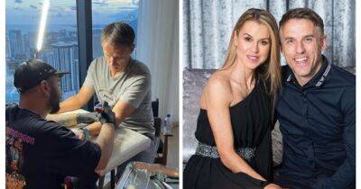 Phil and Julie Neville get matching tattoos to mark important date with help from David and Victoria Beckham - www.manchestereveningnews.co.uk - Spain - Manchester - city Ferguson