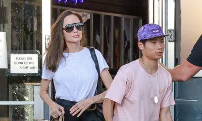 Angelina Jolie Goes Shopping for Pets Supplies with Son Pax, 18 - www.justjared.com - Los Angeles - county Angelina