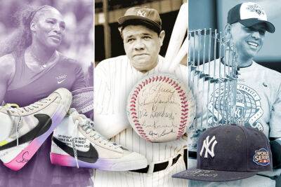 Serena’s shoes, Babe’s ball, A-Rod’s hat: Legendary New York sports memorabilia on the block at Sotheby’s - nypost.com - New York - USA - New York - Chicago - Jordan - county Garden - Indiana - city Madison