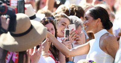 Meghan Markle mania as cheering German fans go goes wild for Duke and Duchess of Sussex - www.ok.co.uk - Britain - Germany - county Summit - city Manchester, county Summit