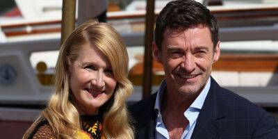 Hugh Jackman & Laura Dern Are All Smiles at 'The Boy' Photo Call in Venice - www.justjared.com - Italy