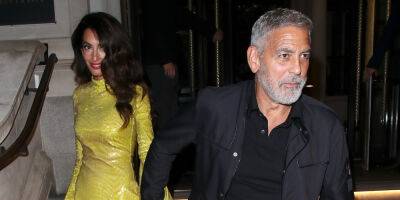 Amal Clooney Changes Into A Bright Yellow Dress For 'Ticket To Paradise' After Party With George Clooney - www.justjared.com - London