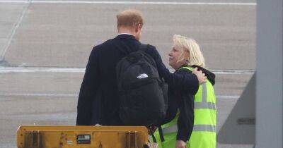 Prince Harry comforted by Aberdeen Airport worker after leaving Balmoral alone - www.dailyrecord.co.uk - Britain - Scotland - London