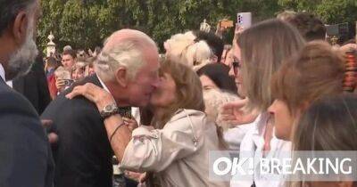 King Charles keeps calm and carries on as eager fan breaches protocol to kiss him - www.ok.co.uk - Britain - Scotland - county King And Queen