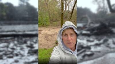 Montecito Resident Ellen DeGeneres, Sheltering In Place, Posts Video Of Raging Water Beside Her Home: “This Is Crazy!” - deadline.com - Ireland - county Patrick - Santa Barbara