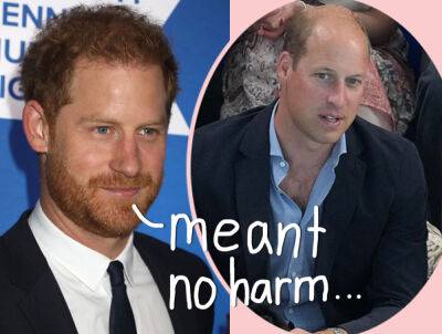 Prince Harry Claims Dig At William's 'Alarming Baldness' Wasn't A Diss At All -- 'I Love Him Deeply' - perezhilton.com - county Anderson - county Cooper