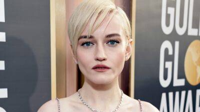 Julia Garner Stuns on the Golden Globes Red Carpet in a Pink Gown With a Sparkling Bustier—See Pics - www.glamour.com - Britain - Russia - Germany