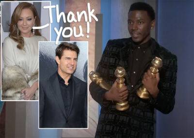 Golden Globes 2023: Leah Remini Reacts To Jerrod Carmichael's Joke About Tom Cruise, Scientology, & Shelly Miscavige! - perezhilton.com