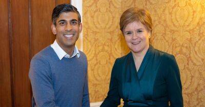 Rishi Sunak hopes to 'strengthen relationship' with Nicola Sturgeon after meeting in Scotland - www.dailyrecord.co.uk - Britain - Scotland