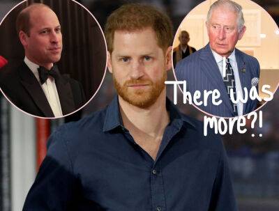 Prince Harry Reveals He Left A LOT Of Stories About Prince William & King Charles OUT Of His Memoir! - perezhilton.com - county Charles