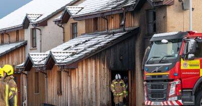 House fire in Scots town sees four children and two adults rushed to hospital - www.dailyrecord.co.uk - Scotland