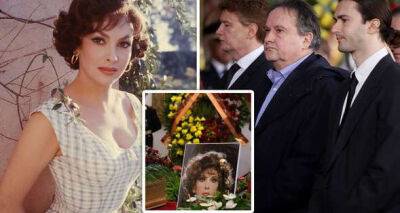 Gina Lollobrigida funeral: Actress' ex toyboy sits with son as Sophia Loren pays tribute - www.msn.com - Italy - city Rome, Italy