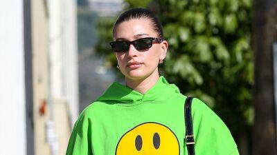 Hailey Bieber Went Pantsless in One of Husband Justin Bieber's Favorite Hoodies—See Pics - www.glamour.com - Los Angeles - California - Poland