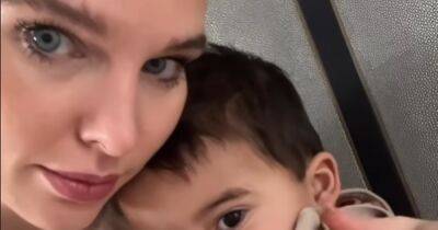 Helen Flanagan cuddles son in sweet video after being 'unable' to carry him after boob job - www.dailyrecord.co.uk