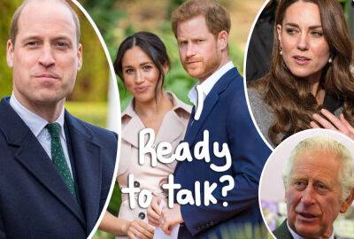 Truce? Royal Family Might 'Make Some Form Of Reconciliation' With Harry & Meghan Before Coronation, BUT… - perezhilton.com
