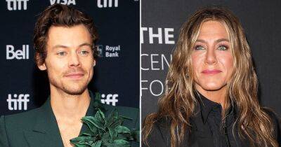 Harry Styles Rips His Pants in Front of Celeb Crush Jennifer Aniston While Performing on Stage - www.usmagazine.com - Los Angeles - California