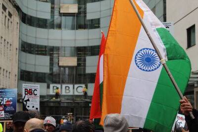 Controversial Narendra Modi Doc Draws Protests Outside BBC New Broadcasting House - deadline.com - Britain - London - India