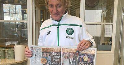 Rod Stewart poses in Celtic tracksuit as Piers Morgan brands him a 'ledge' - www.dailyrecord.co.uk - Britain - Ukraine