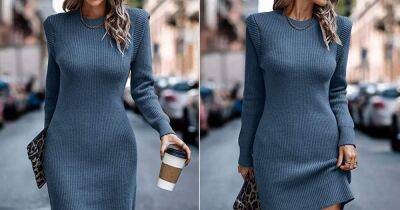 This Mini Sweater Dress Is About to Become Your New Favorite Winter Piece - www.usmagazine.com