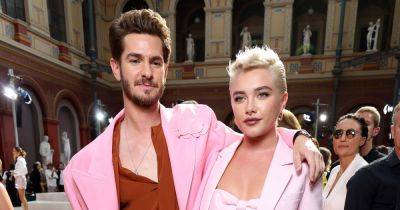 Andrew Garfield and Florence Pugh match in pink at star-studded Valentino show - www.ok.co.uk