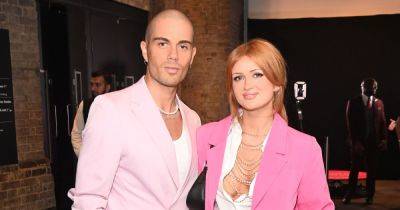 Maisie Smith and Max George wear matching pink suits in loved up post - www.ok.co.uk - Britain - London - Manchester