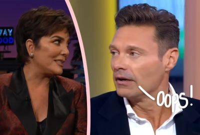 OMG! Ryan Seacrest Once Clogged Kris Jenner’s Toilet -- And Rushed Out To Avoid Taking The Rap! - perezhilton.com - USA
